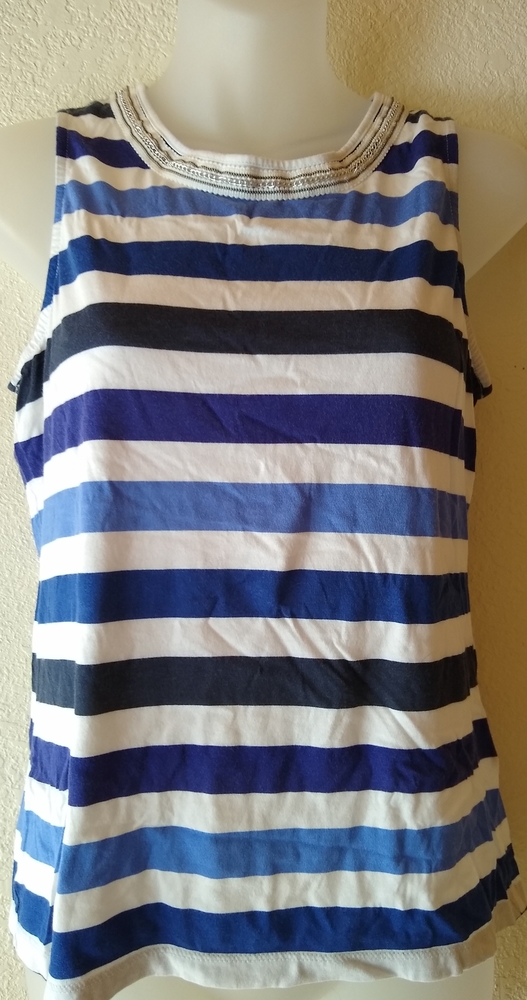 Parriotic tank top sleeveless shirt Women's sz PS